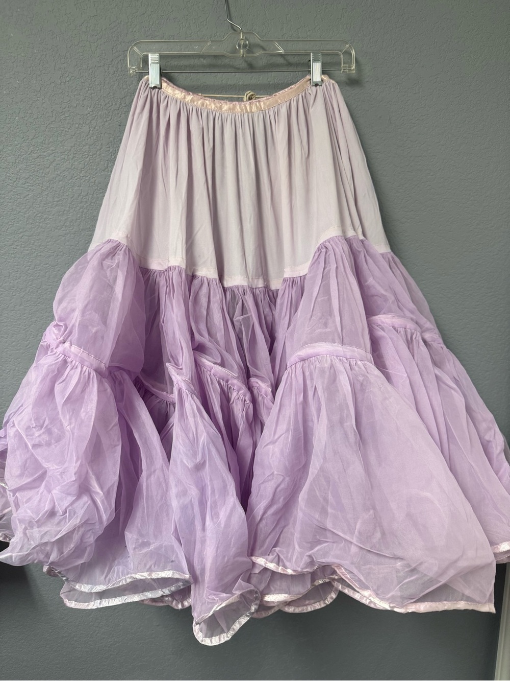 Lavender Tiered Puffy Petticoat - Women